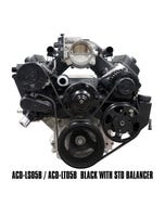 BTR HYPERDRIVE FRONT ACCESSORY DRIVE KIT - LS - BLACK - DRESS KIT - ACD-LS05B
